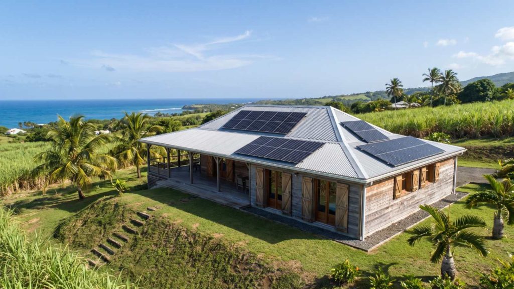 installateur photovoltaïque Sainte-Marie (972) — panneaux solaires FRH sur toiture tôle